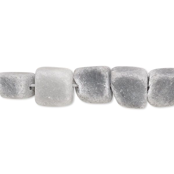 Black / grey marble 1pkg1, matte nugget bead natural 15 inch mini to small image number 0