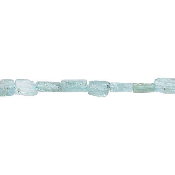 Apatite 1pkg1, hand-cut flat rectangle bead natural 13 inch 4x3mm-7x4mm image number 0
