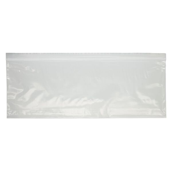 Bag, Tite-Lip™, plastic, clear, 14x5-inch side zip. Sold per pkg of 100. image number 1