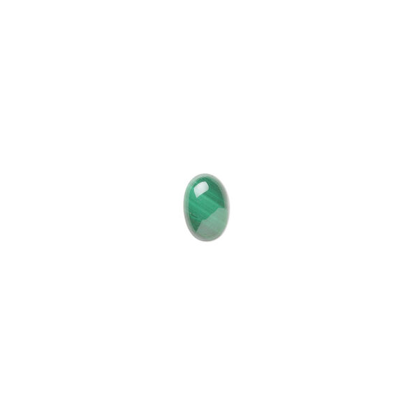 Malachite 1pkg10, calibrated oval cab natural 6x4mm image number 0