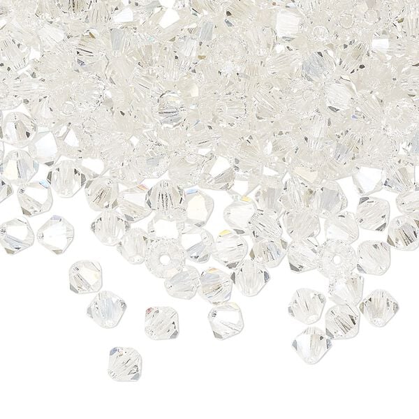 Bead 720pk crystal argent flare, Preciosa Czech crystal 4mm bicone image number 0