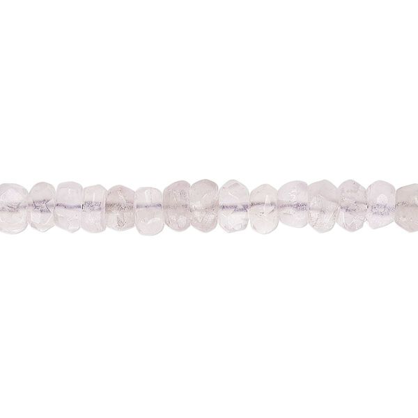 Bead, lavender amethyst (natural), 4x2mm-5x4mm hand-cut faceted rondelle, C grade, Mohs hardness 7. Sold per 13-inch strand. image number 0