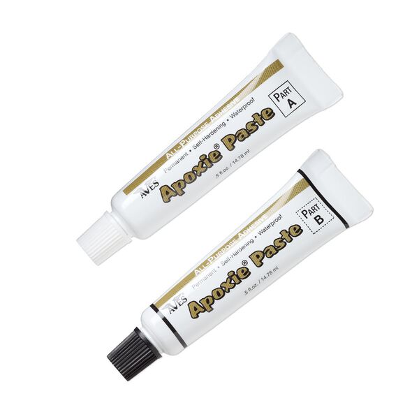 Adhesive, Apoxie® Paste, 2-part epoxy, khaki. Sold per 1-ounce pkg. image number 0