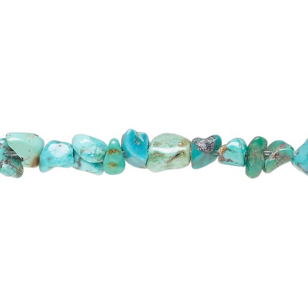 Turquoise 1pkg1, pebble / chip bead 15 inch medium image number 0