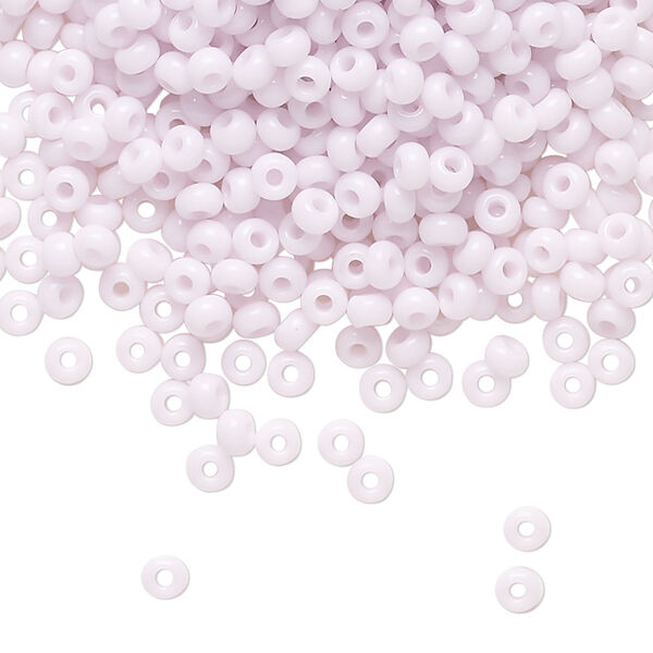 Seed bead, Preciosa Ornela Czech glass, pkg/50g, #8 rocaille, opaque pink, (73420). image number 0