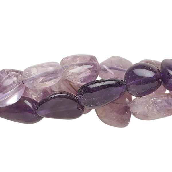 Amethyst 1pkg3, hand-cut nugget bead 14 inch mix small image number 0