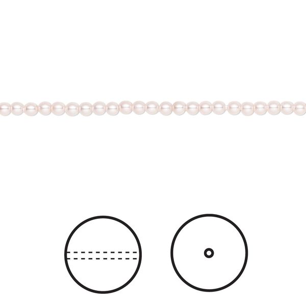 Pearl 1000pk rosaline, Swarovski® 2mm round 5810 image number 0