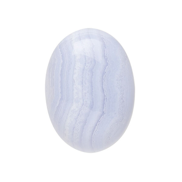 Blue lace agate 1pkg1, calibrated oval cab natural B grade, 30x22mm image number 0