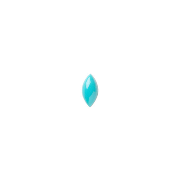 Cabochon, Sleeping Beauty turquoise (stabilized), 8x4mm calibrated marquise, B grade, Mohs hardness 5 to 6. Sold per pkg of 2. image number 0
