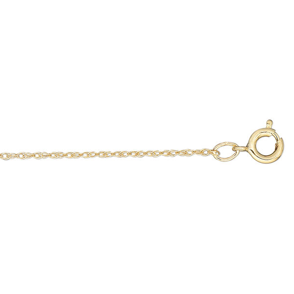 Chain, Gossamer™, 14Kt gold-filled, 1mm triple rope, 16 inches with springring clasp. Sold individually. image number 0