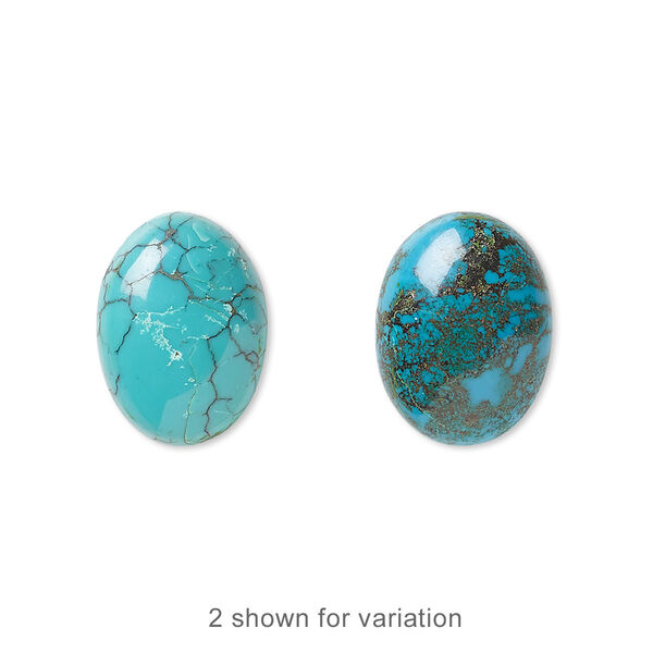 Turquoise 1pkg1, calibrated oval cab C grade, 16x12mm image number 0