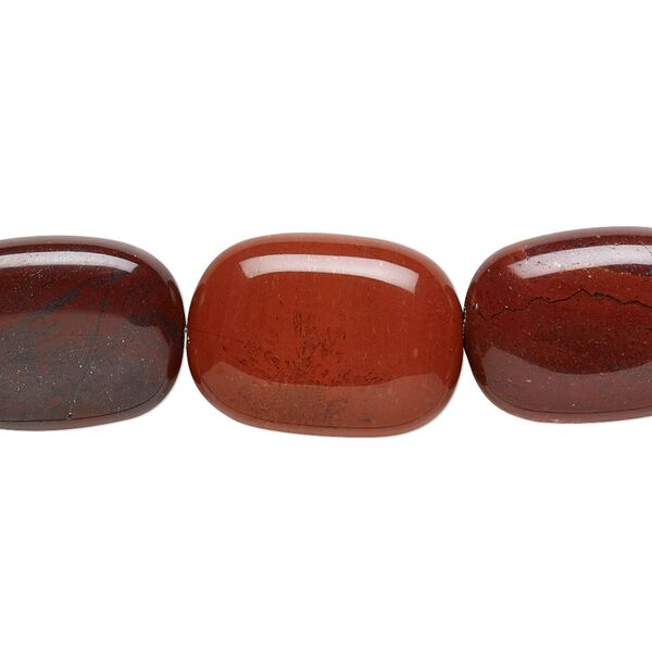 Red rainbow jasper 1pkg1, flat pillow bead natural 15.5-16 inch 18x13mm image number 0