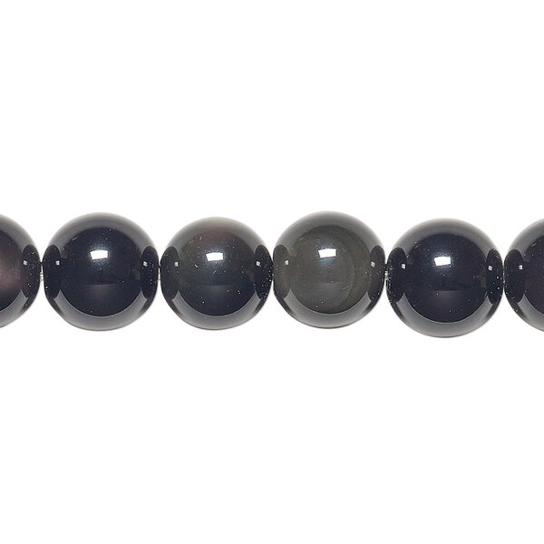 Rainbow obsidian 1pkg1, round bead natural B grade, 15.5-16 inch 10mm image number 0