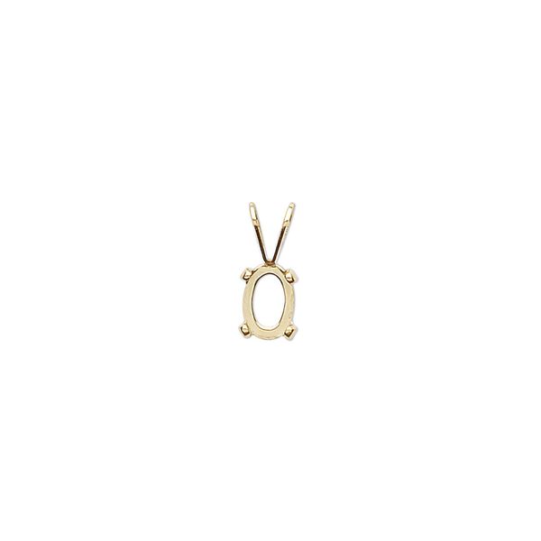 Drop, Cab-Tite™, 14Kt gold-filled, 7x5mm 4-prong oval setting. Sold individually. image number 0
