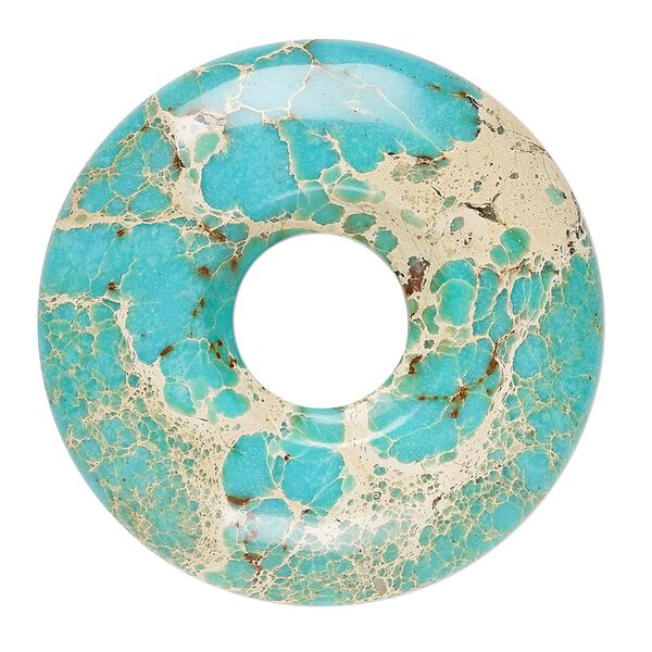 Magnesite 1pkg1, hand-cut donut focal 40mm image number 0