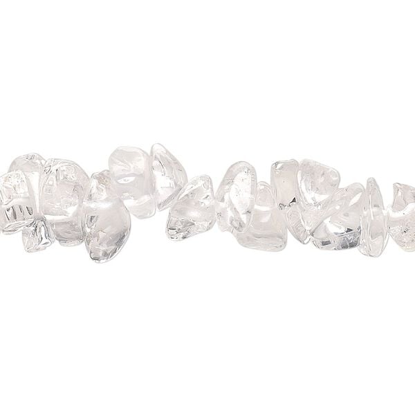 Quartz crystal 1pkg1, chip bead natural 18 inch small to medium image number 0