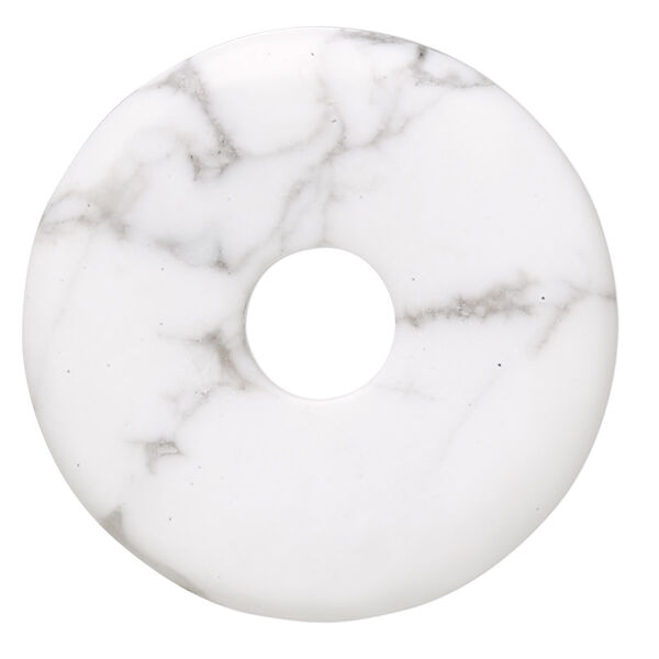 Howlite 1pkg1, donut focal natural 40mm image number 0