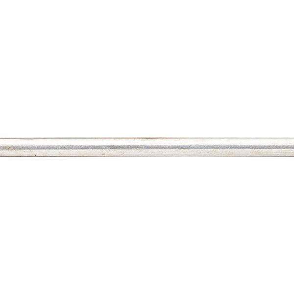 Wire, sterling silver, dead-soft, 3x2mm oval, 13 gauge. Sold per 1-foot pkg. image number 0