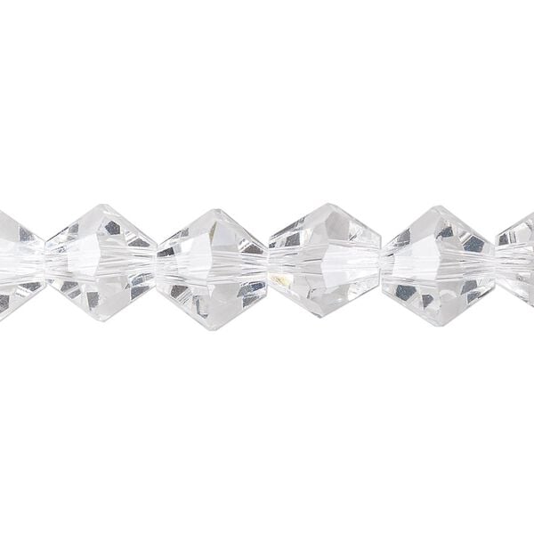 Bead 1pk transparent clear, Celestial Crystal® 10mm bicone 8 inch image number 0