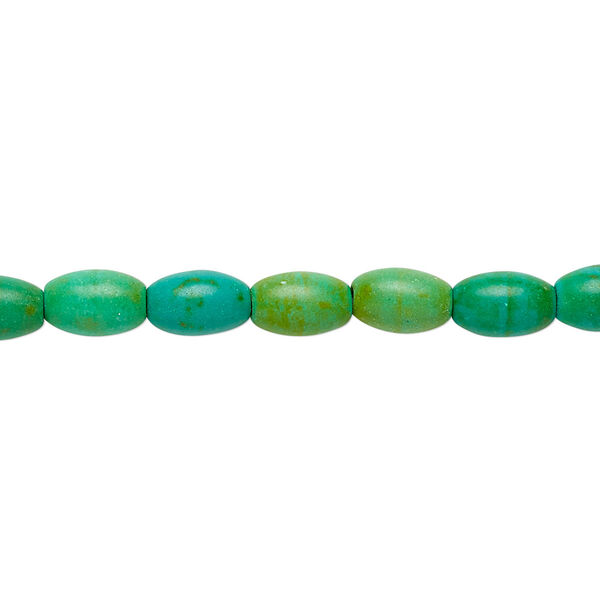 Magnesite 1pkg1, oval bead 15 inch 8x5mm image number 0