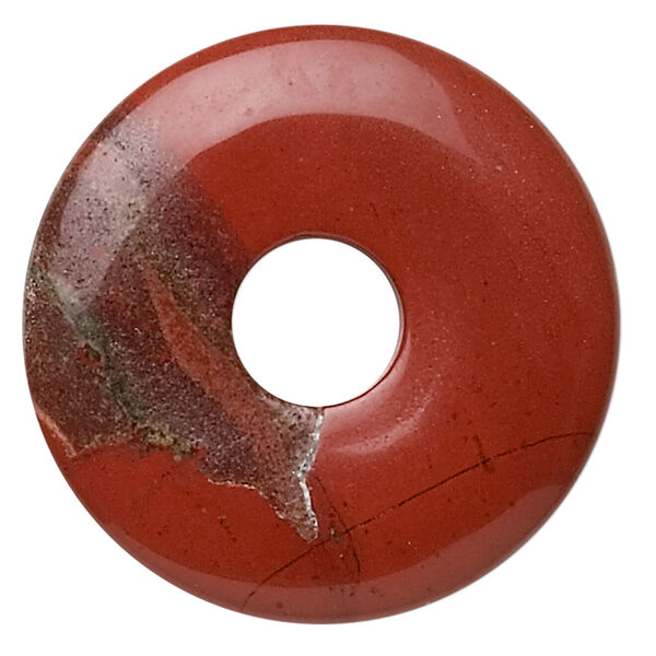 Red jasper 1pkg1, donut focal natural 30mm image number 0