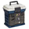 Tote, Plano® Storage Systems, blue and silver, 14 x 13-1/4 x 10 inches, 5-15 compartments. Sold individually. image number 1