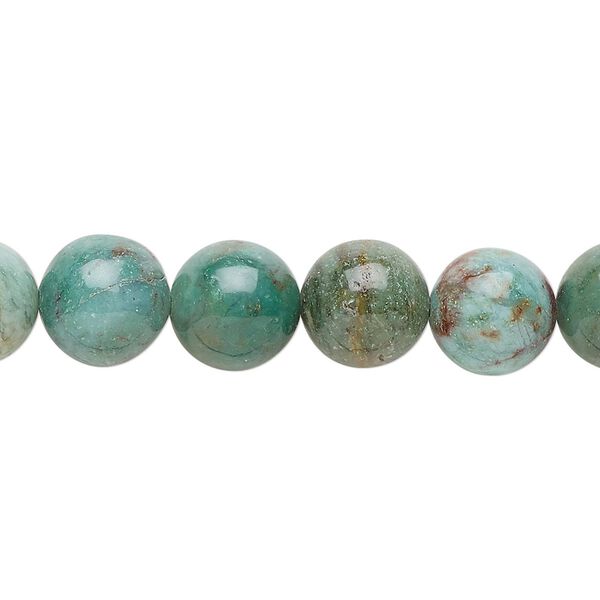 African "jade" 1pkg1, round bead natural light to medium 15.5-16 inch 10mm image number 0