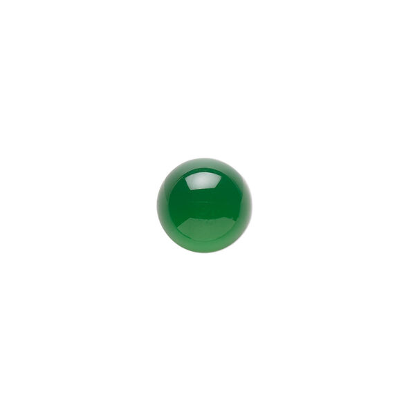 Green chalcedony 1pkg2, calibrated round cab 10mm image number 0