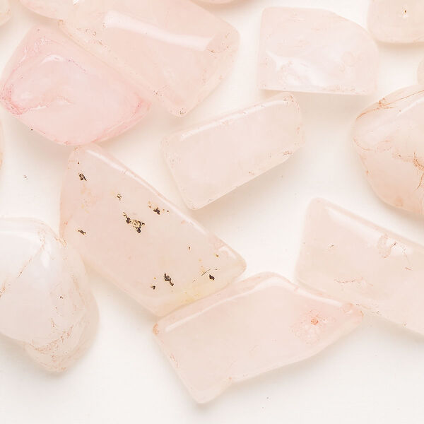 Rose quartz 1pkg30, top-drilled Hawaiian chip bead gigantic image number 0