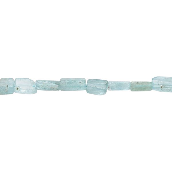 Apatite 1pkg1, hand-cut flat rectangle bead natural 13 inch 4x3mm-7x4mm image number 0