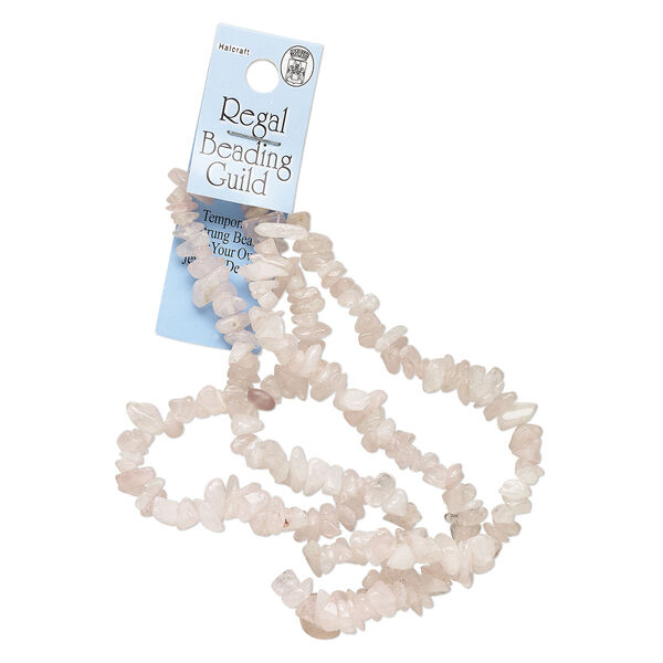 Rose quartz 1pkg1, chip bead natural 24 inch medium image number 0