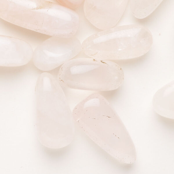 Rose quartz 1pkg30, top-drilled Hawaiian chip bead natural C grade, gigantic image number 0
