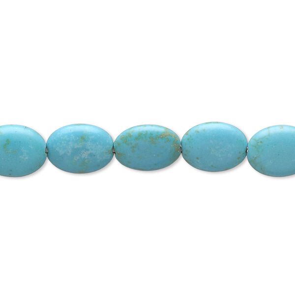 Magnesite 1pkg1, puffed oval bead 15 inch 10x8mm-10x9mm image number 0