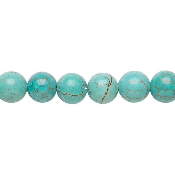 Magnesite 1pkg1, round bead B grade, 15.5-16 inch 8mm image number 0