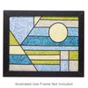 Sabrina Frey Bead Mosaic™ Starter Kit, glass / medium-density fiberboard / glue, pkg/1, multicolored, 8x10 inches with "Geometric" design. image number 0