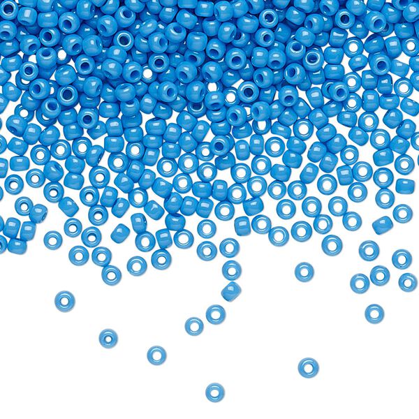 Seed bead, TOHO BEADS®, glass, pkg/7.5g, #11 round, opaque cornflower (TR-11-43D). image number 0