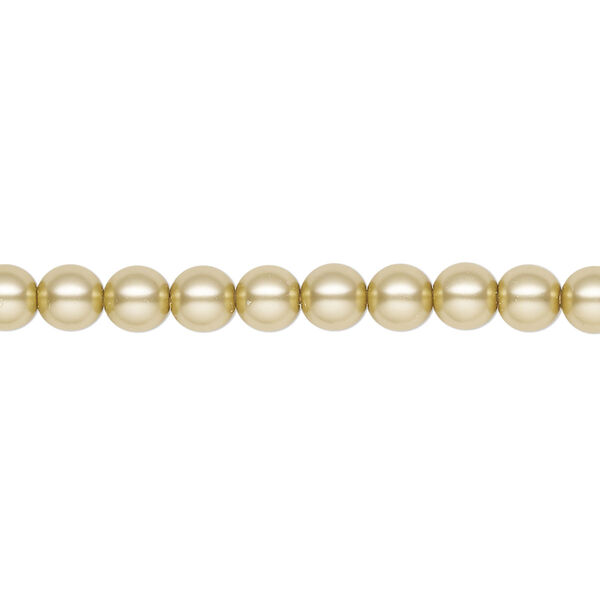 Pearl 50pk vanilla, Preciosa Czech crystal 5mm round image number 0