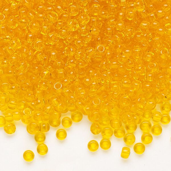 Seed bead, Preciosa Ornela Czech glass, pkg/500g, #8 rocaille, transparent hyacinth, (80060). image number 0