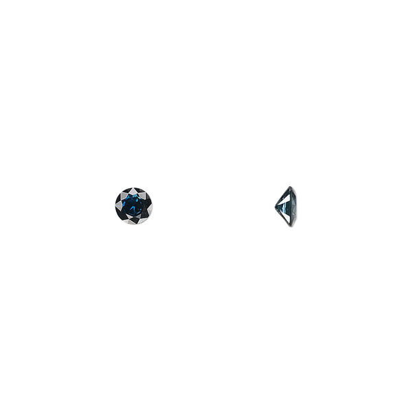 Blue sapphire 1pkg1, hand-cut faceted round gem A- grade, 4mm image number 0