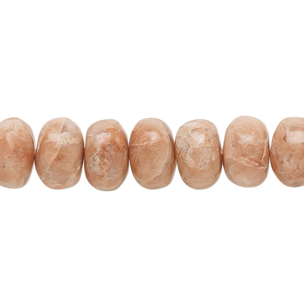 Rose jasper 1pkg1, hand-cut rondelle bead natural 14 inch 10x5mm-11x7mm image number 0