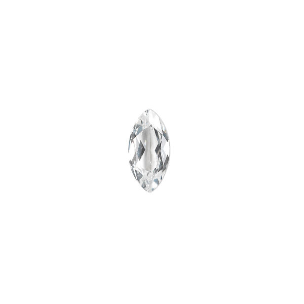 White topaz 1pkg1, hand-cut faceted marquise gem natural A grade, 12x6mm image number 0