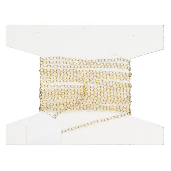 Chain, Gossamer™, 14Kt gold-filled, 1.2mm cable. Sold per pkg of 5 feet. image number 0