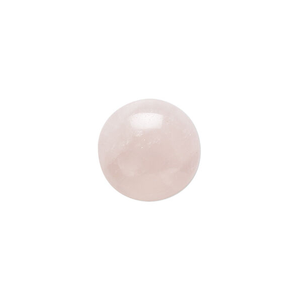 Rose quartz 1pkg2, calibrated round cab natural B- grade, 15mm image number 0