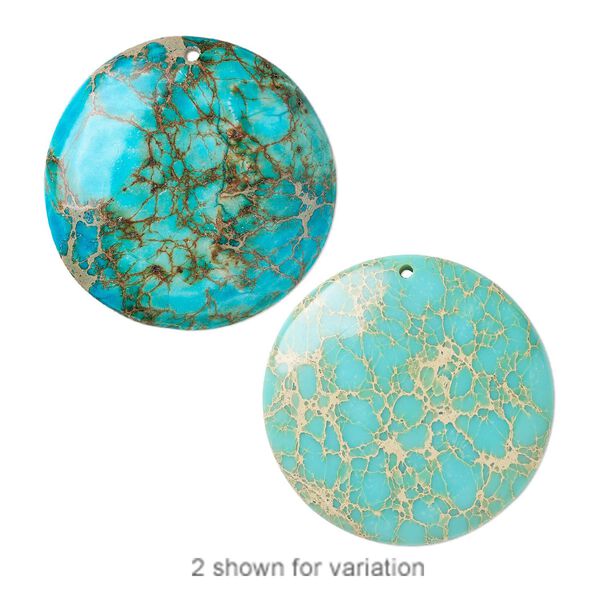 Magnesite 1pkg1, hand-cut flat back round focal 40mm image number 0