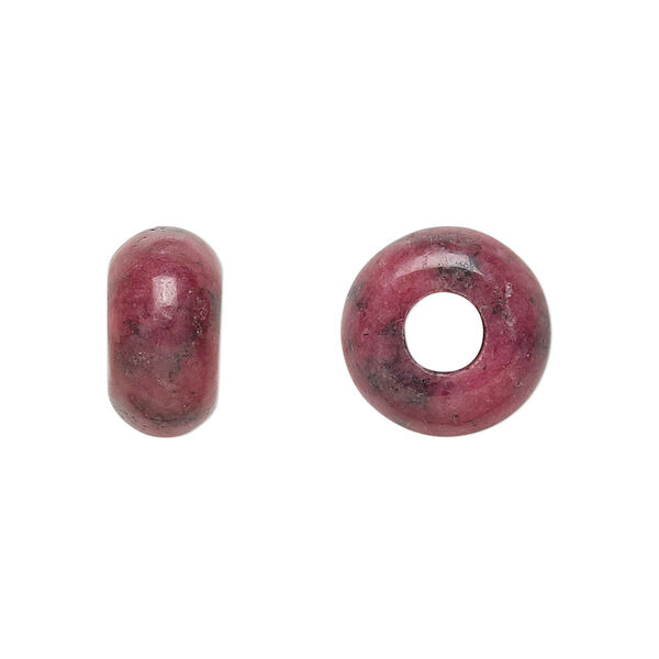Rhodonite 1pkg1, rondelle bead natural 14x8mm Dione® image number 0