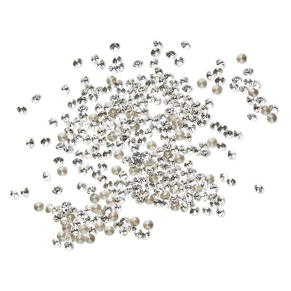 Chaton 1440pk crystal clear foil back, Swarovski® 1.8-1.9mm PP12 round 1028 image number 0