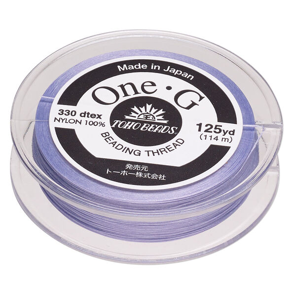 Thread, One-G™, nylon, pkg/125 yards, light lavender, size 0. image number 0