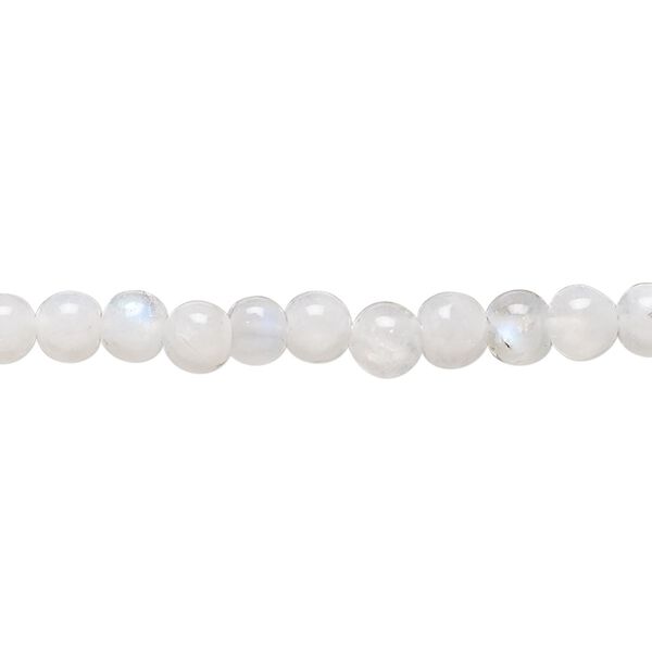 Rainbow moonstone 1pkg1, hand-cut round bead natural 15.5-16 inch 5mm image number 0