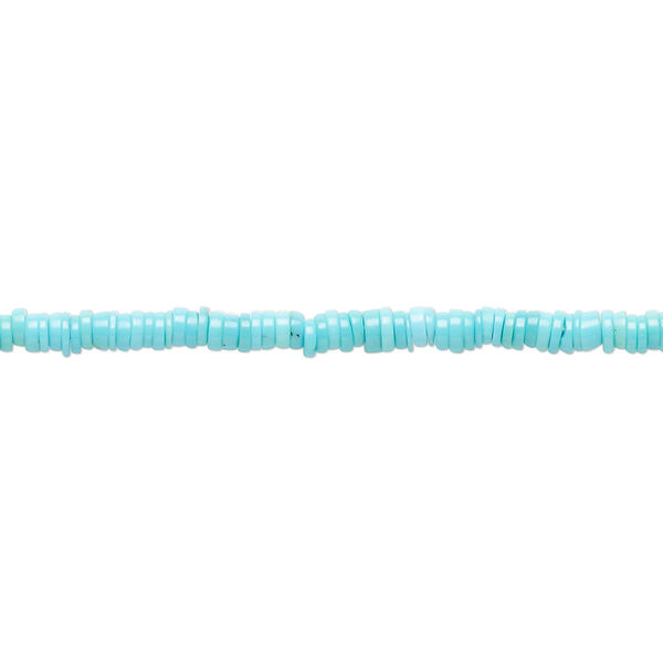 Sleeping beauty turquoise 1pkg1, heishi bead natural 15.5-16 inch 2.5x0.5mm-2.5x1mm image number 0