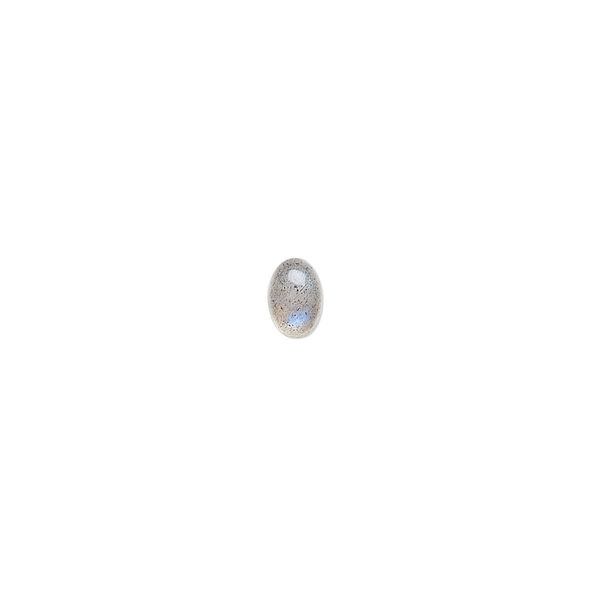 Labradorite 1pkg1, hand-cut calibrated oval cab natural A- grade, 6x4mm image number 0